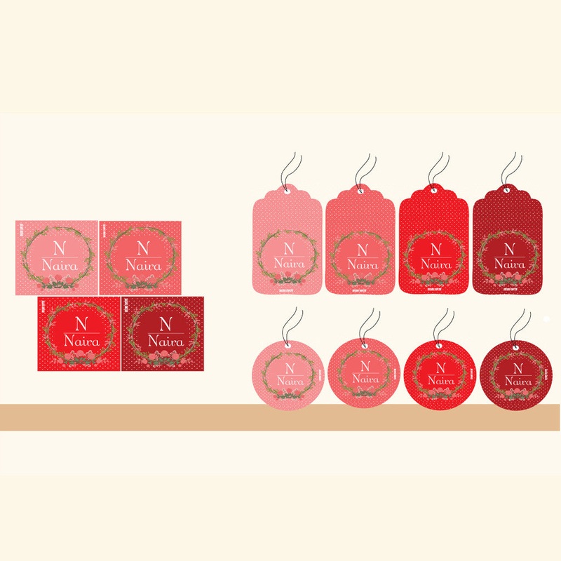 Personalised Gift Tag Set – Elegance, Set of 80