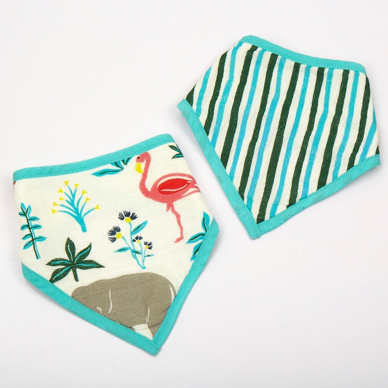 Serengeti Organic Bandana Bibs, Set of 2