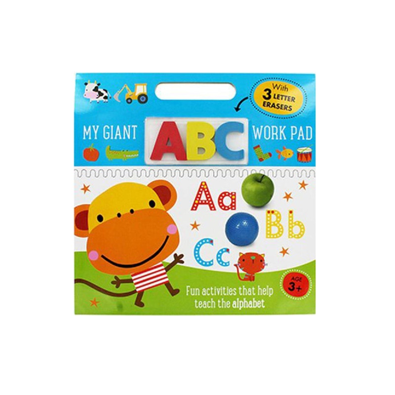 My Giant Work Pad: ABC – With 3 Letter Erasers