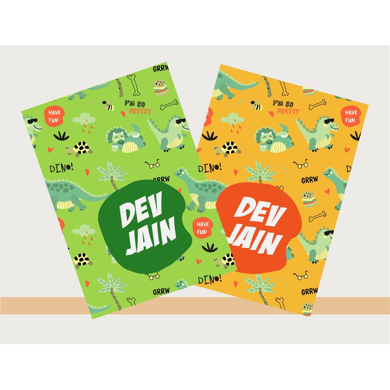 Personalised Notebooks – Roar-A-Sour, Set of 2