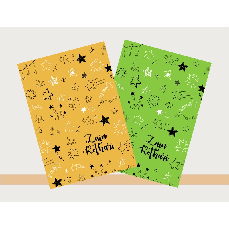 Personalised Notebooks – Twinkle Twinkle Stars, Set of 2