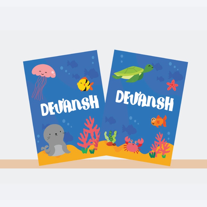 Personalised Notebooks – Underwater, Set of 2