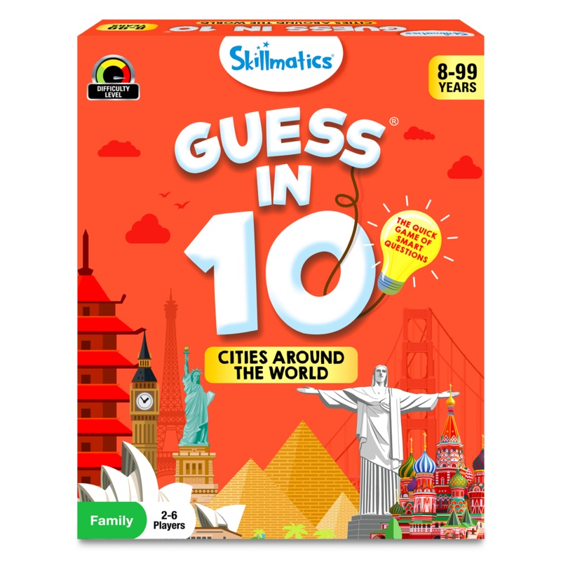 Skillmatics Educational Game – Guess In 10 – Cities Around The World