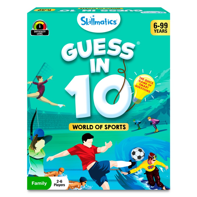 Skillmatics Educational Game – Guess In 10 –  World of Sports