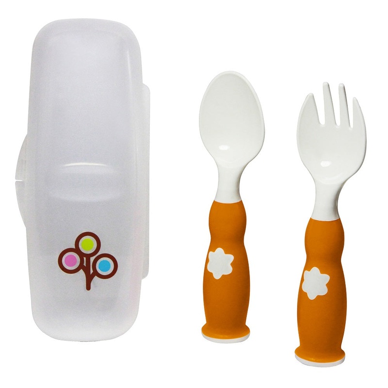 Zoli Fork & Spoon Set – Orange