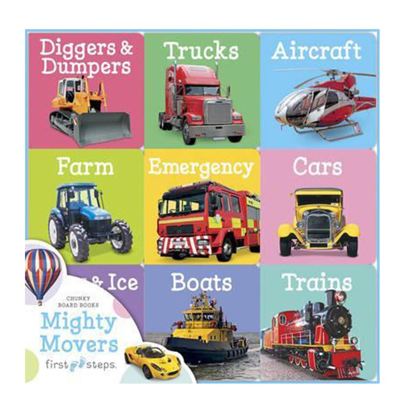 First Steps Chunky Board Books – Mighty Movers