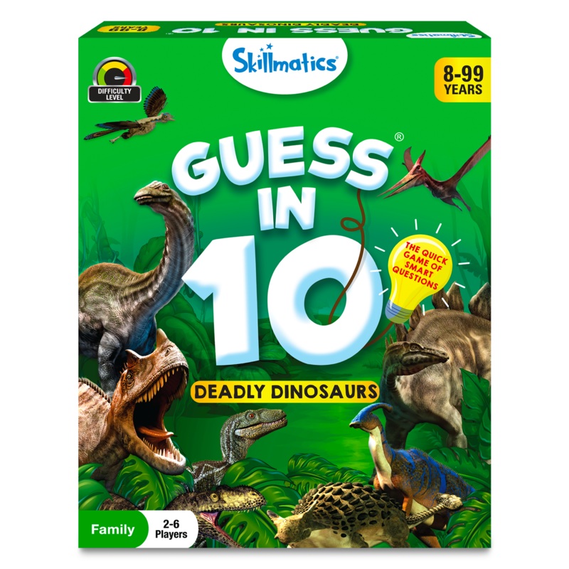 Guess in 10  Deadly Dinosaurs | Card Game of Smart Questions