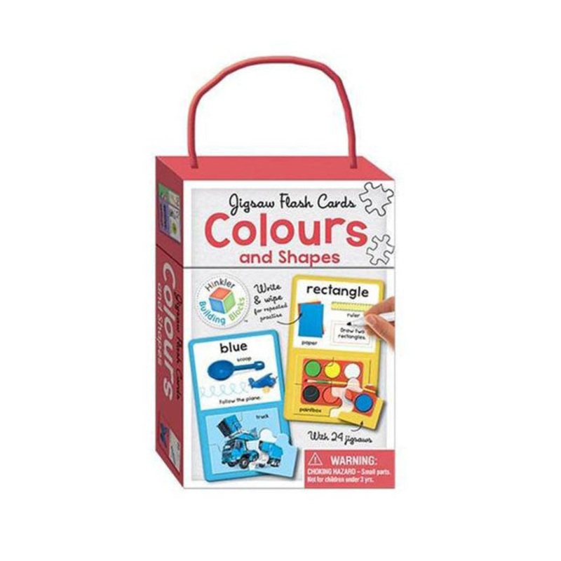 Jigsaw Flash Cards: Colours & Shapes, With 24 Jigsaws