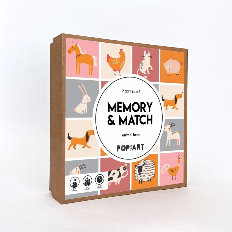 Memory and Match Game – Farm Animal