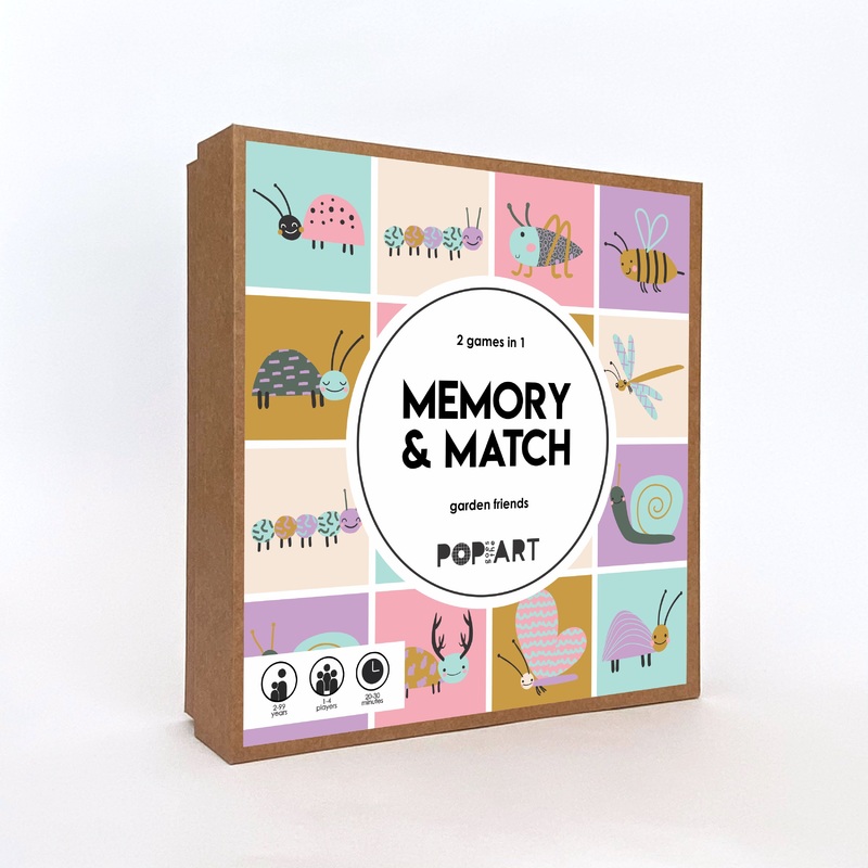 Memory and Match Game – Garden Friends