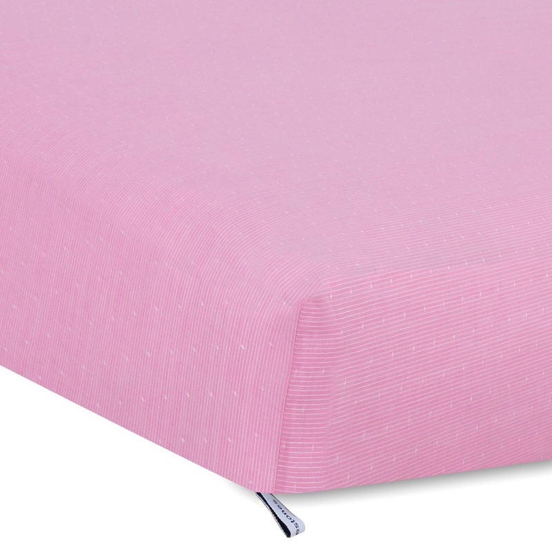 My Milestones Crib Sheet – Dots and Lines (Pink)