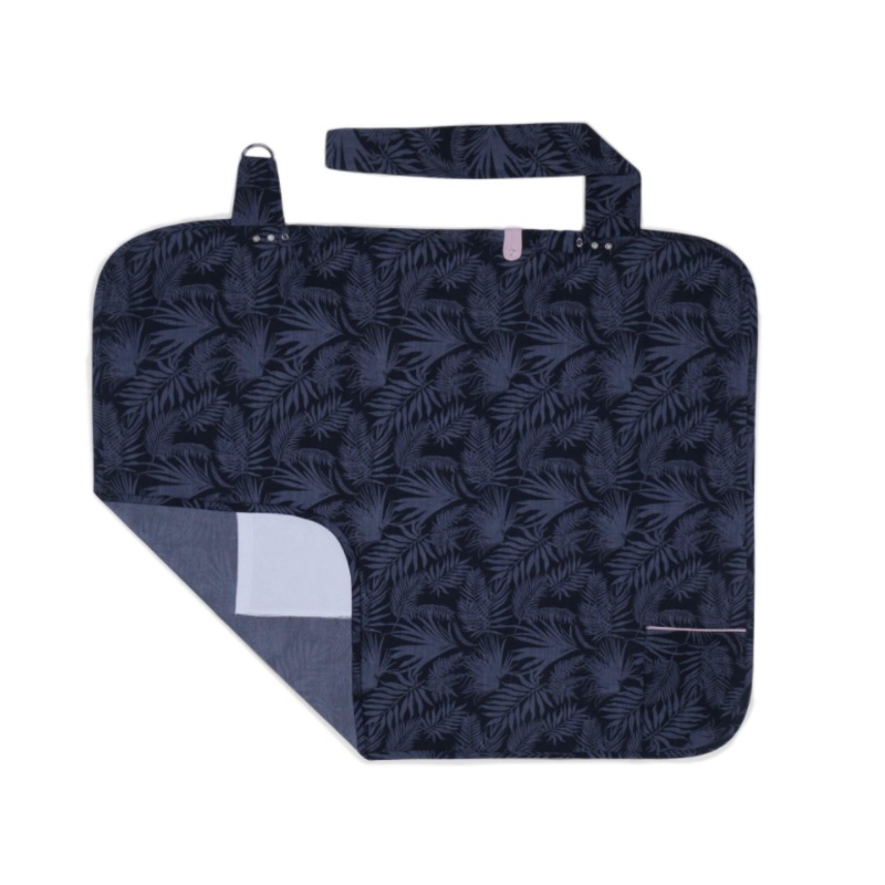 My Milestones Nursing Apron – Denim Palm Navy