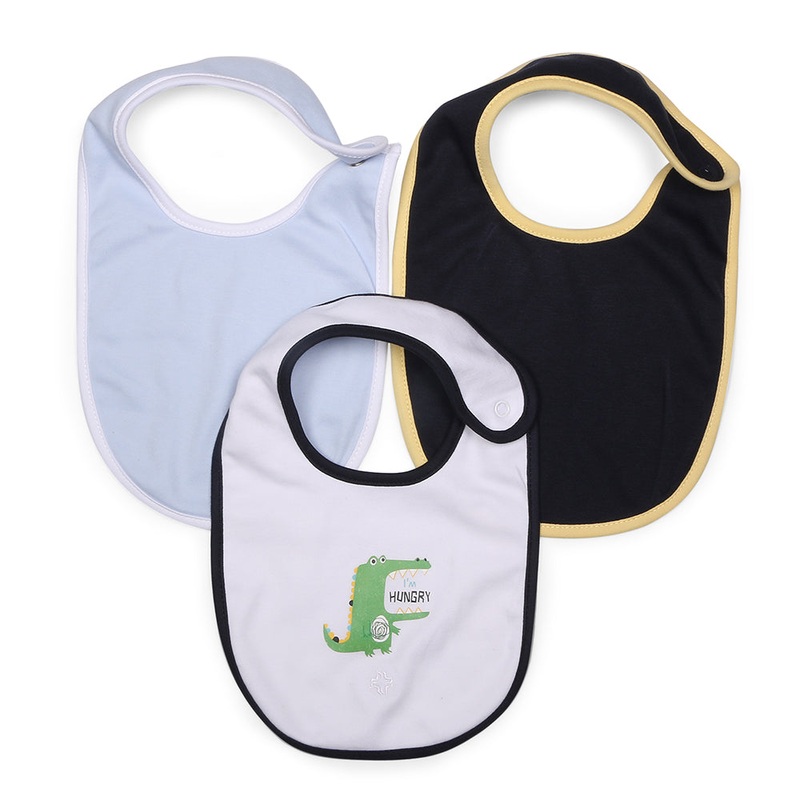 My MilestonesBibs Value Set 3 pcs – White / Baby Blue / Navy Blue
