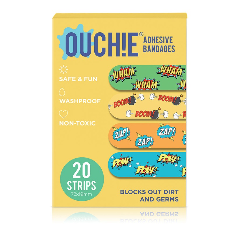 ‘Ouchie Printed Bandages’  20-Pack (Comic)