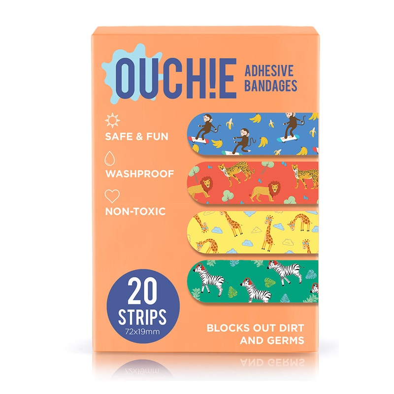 ‘Ouchie Printed Bandages’  20-Pack (Orange)