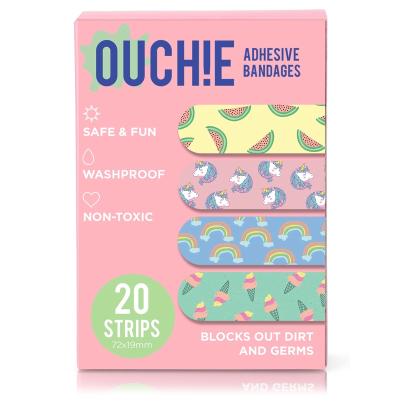 Ouchie Printed Bandages’  20-Pack (Pink)