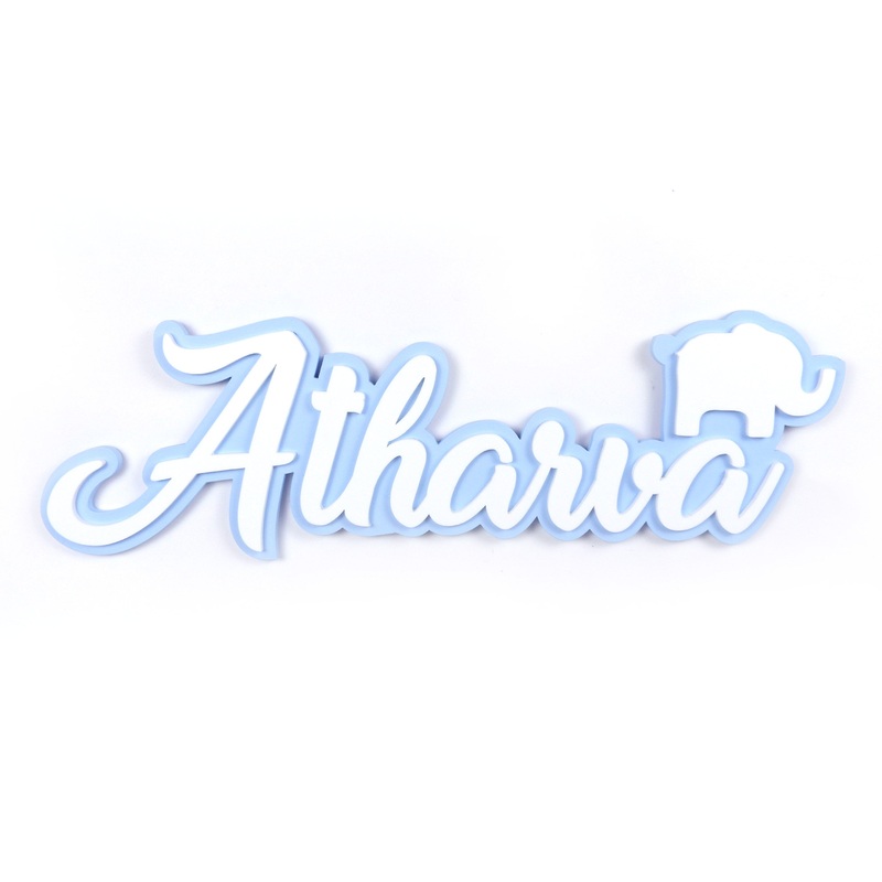 3D Acrylic Name Plaque – Elephant