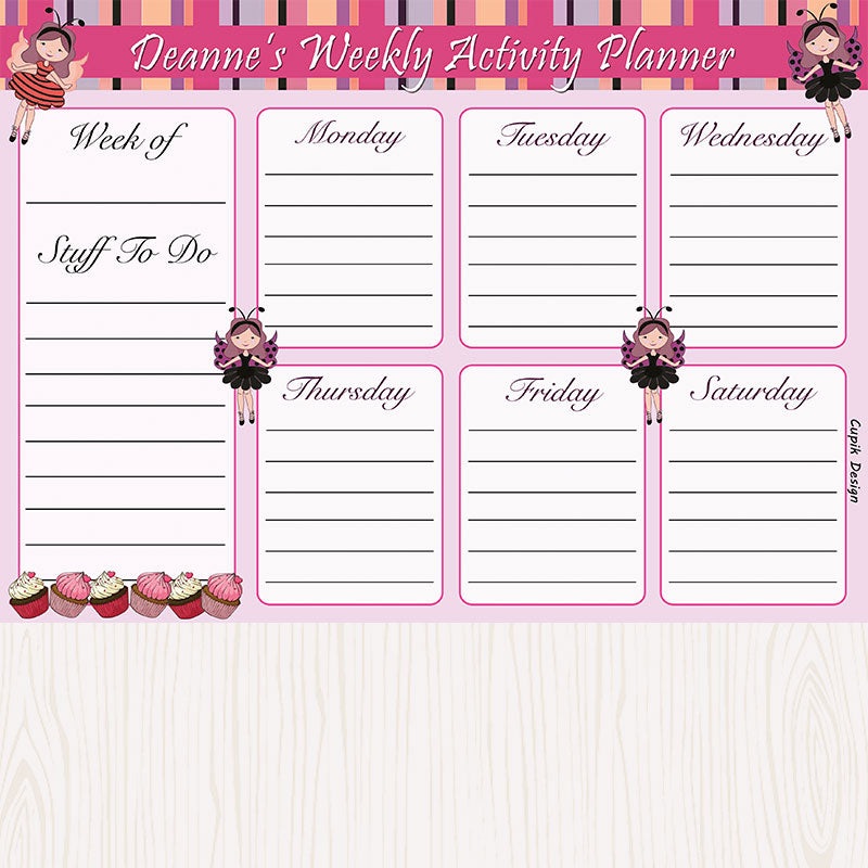 Activity Planner – Angels, Set of 50