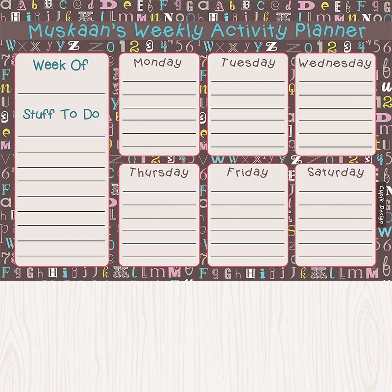 Activity Planner – Kindergarten, Set of 50