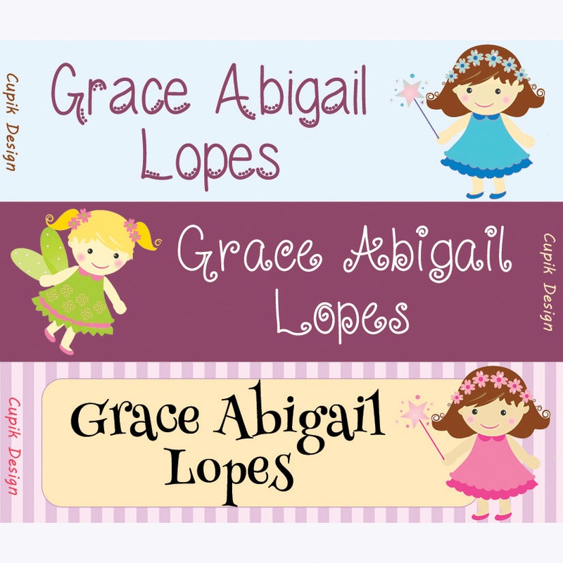 Name Stickers – Fairies, Set of 45