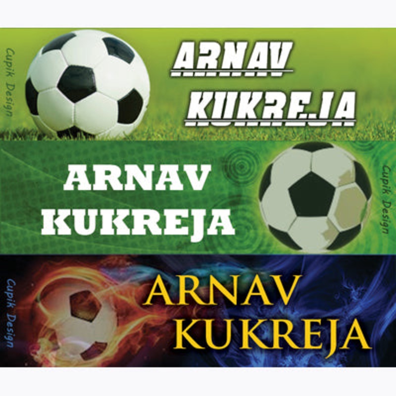 Name Stickers – Football, Set of 45