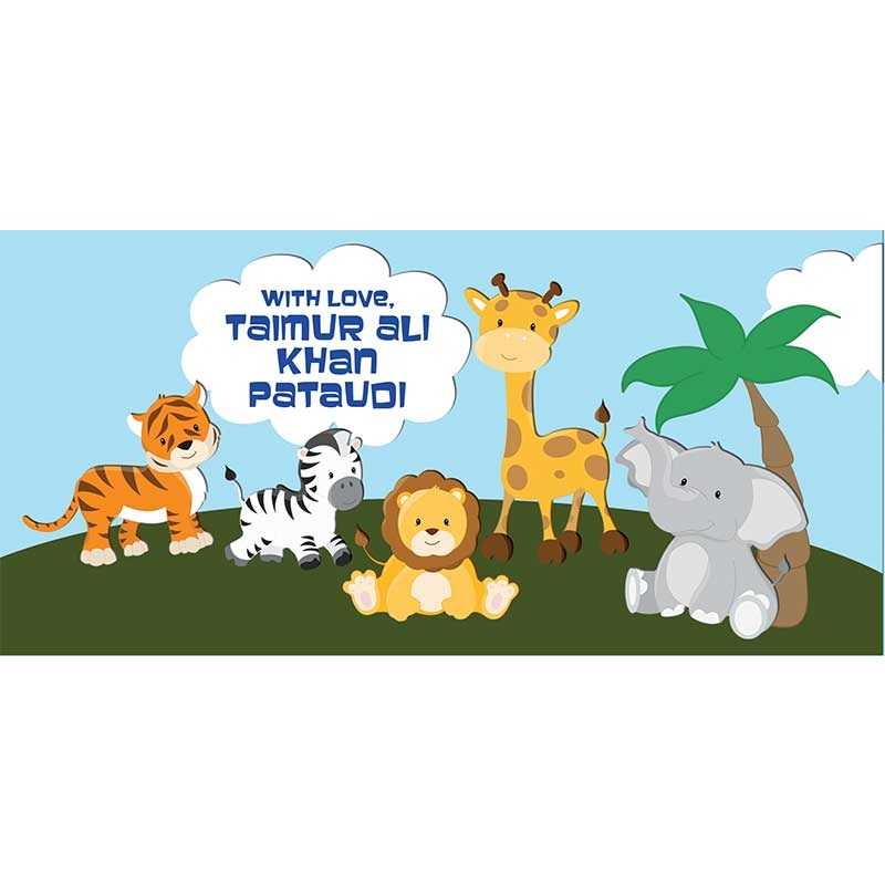 Personalised Envelopes – Animal Train , Set of 25