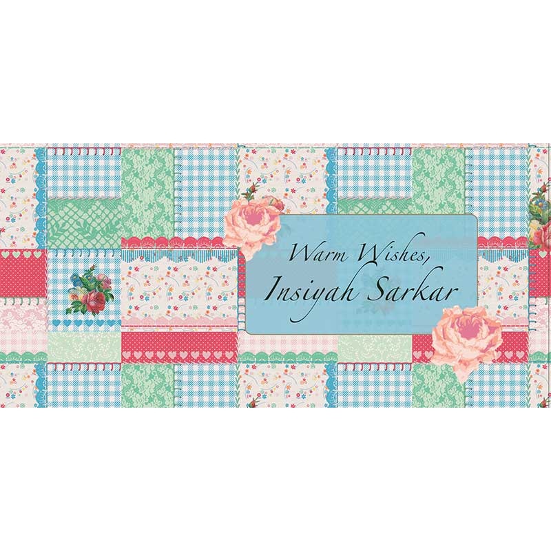 Personalised Envelopes – Vintage Floral  , Set of 25
