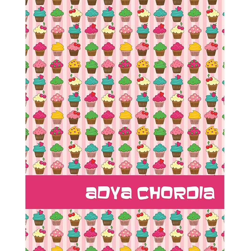 Personalised Folder – Cupcakes