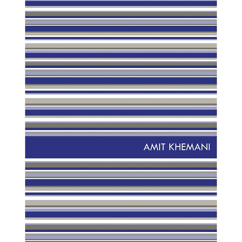 Personalised Folder –  Stripey Blue