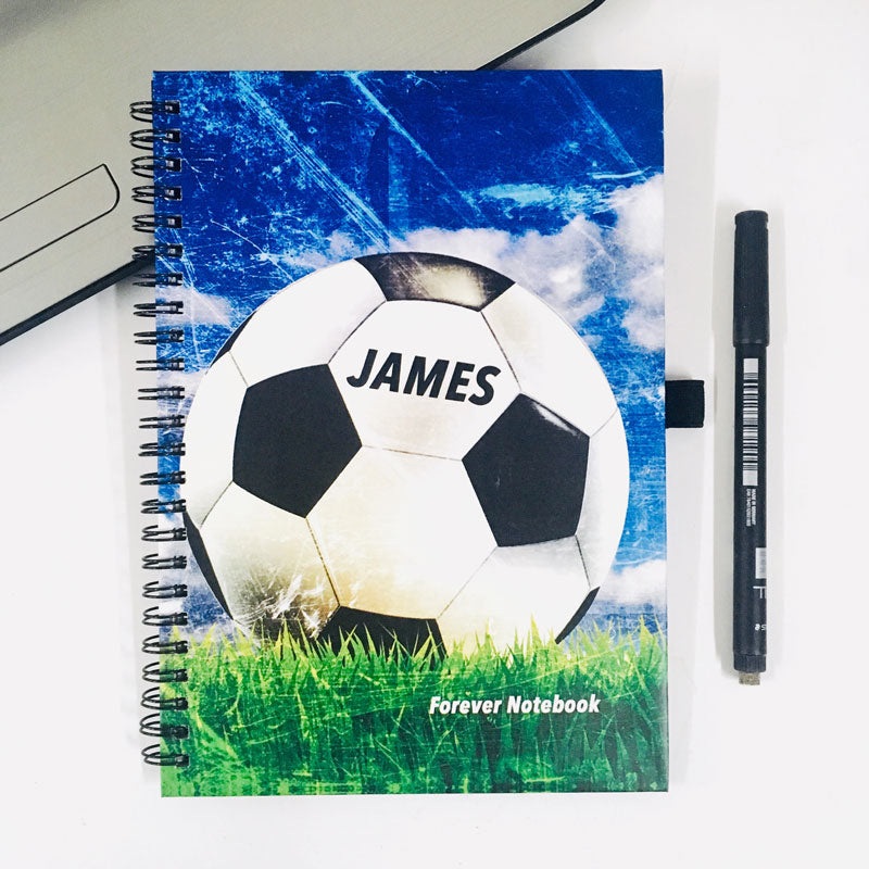 Personalised Forever Reusable Notebook – Football