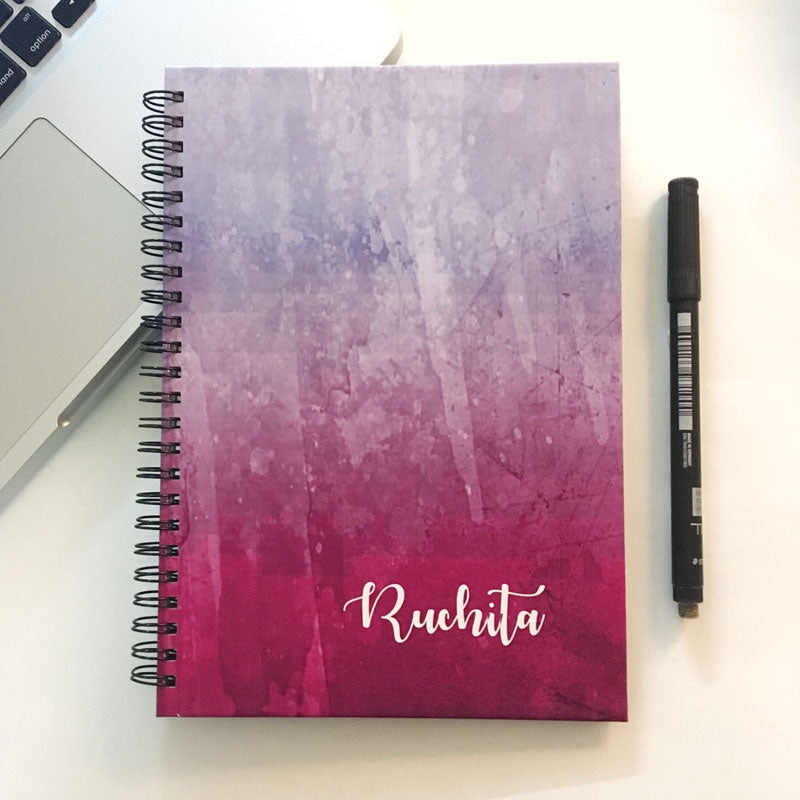 Personalised Forever Reusable Notebook – Watercolour
