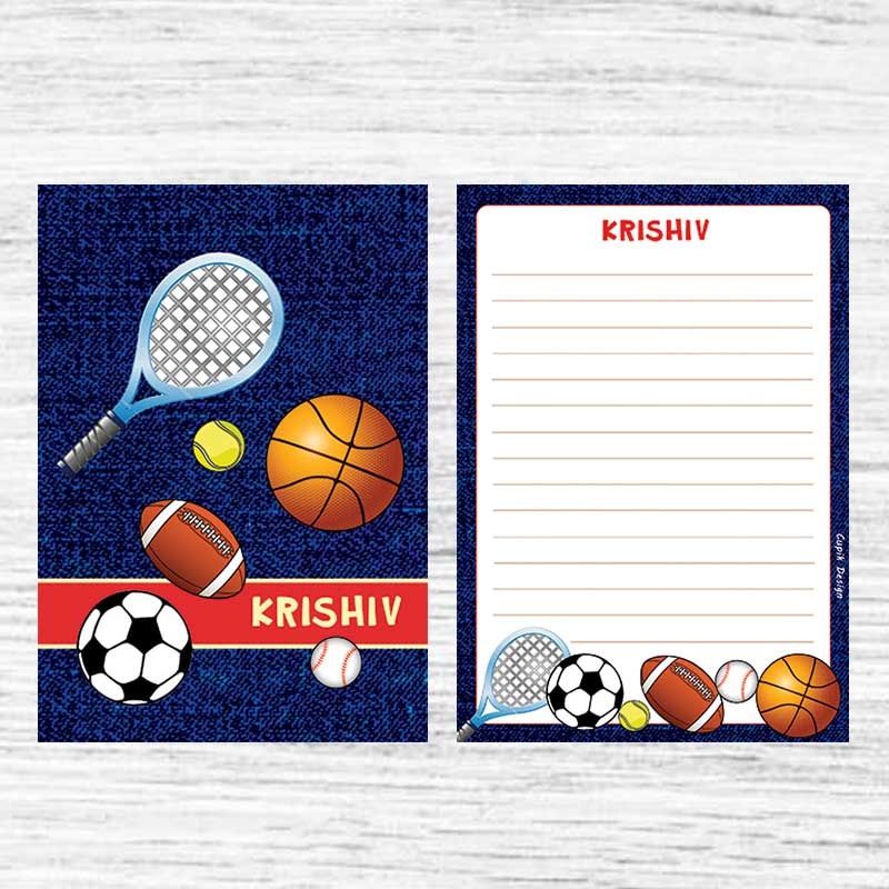 Personalised Letter Pads – Champ, Pack of 50 Sheets