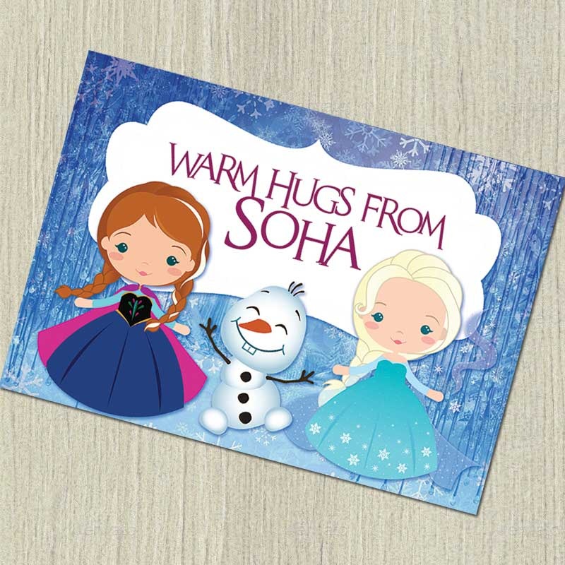 Personalised Notecards – Frozen, Set of 20