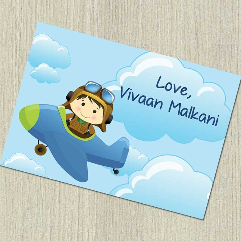Personalised Notecards – Pilot, Set of 20