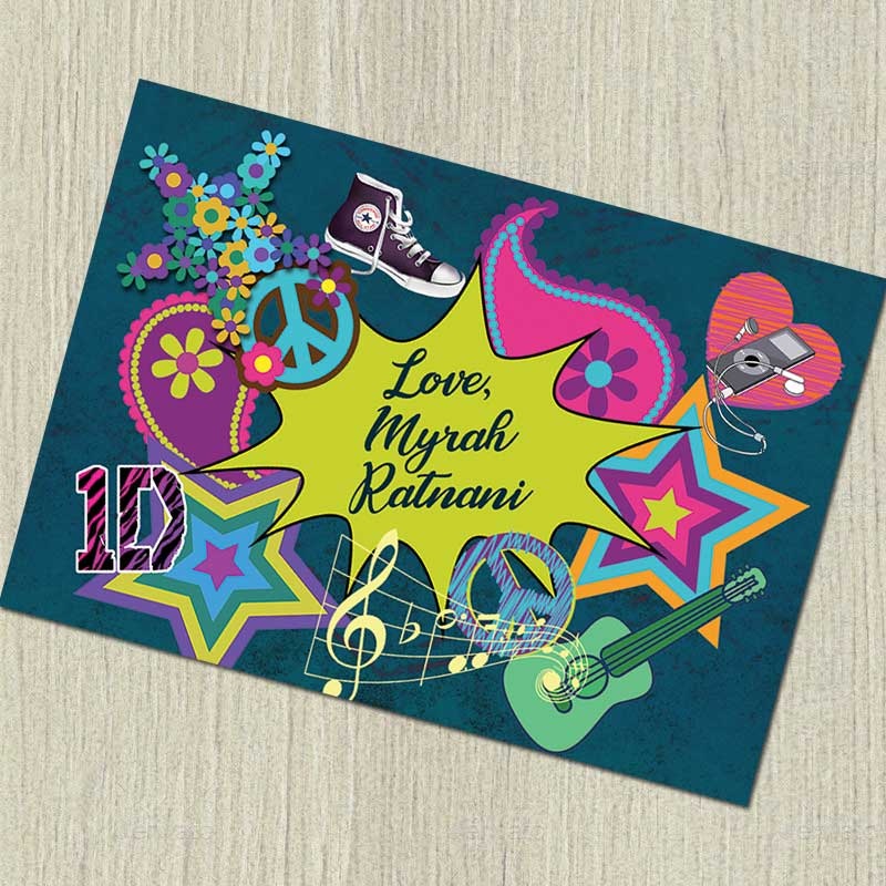 Personalised Notecards –  Retro, Set of 20