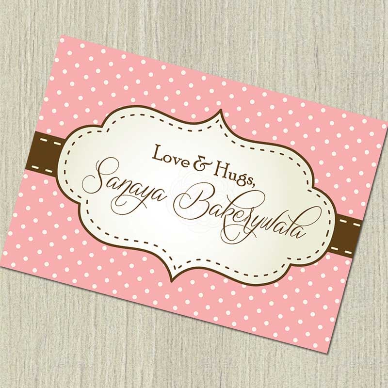 Personalised Notecards –  So Pink, Set of 20