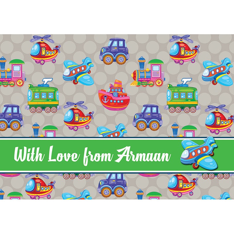 Personalised Notecards – Vehicles, Set of 20
