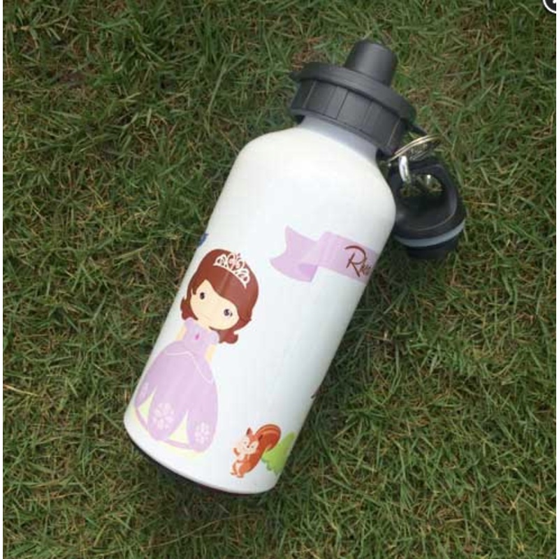 Personalised Water Bottle – Purple Princess