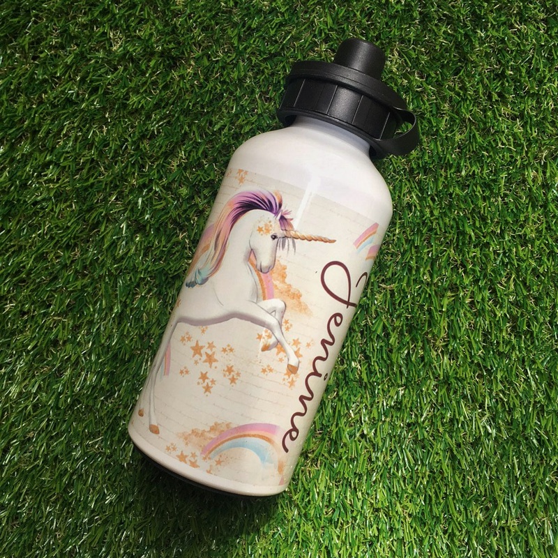 Personalised Water Bottle – Unicorn