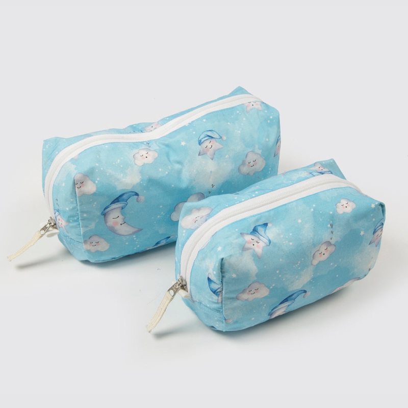Celestial Blue Organic Travel Pouch