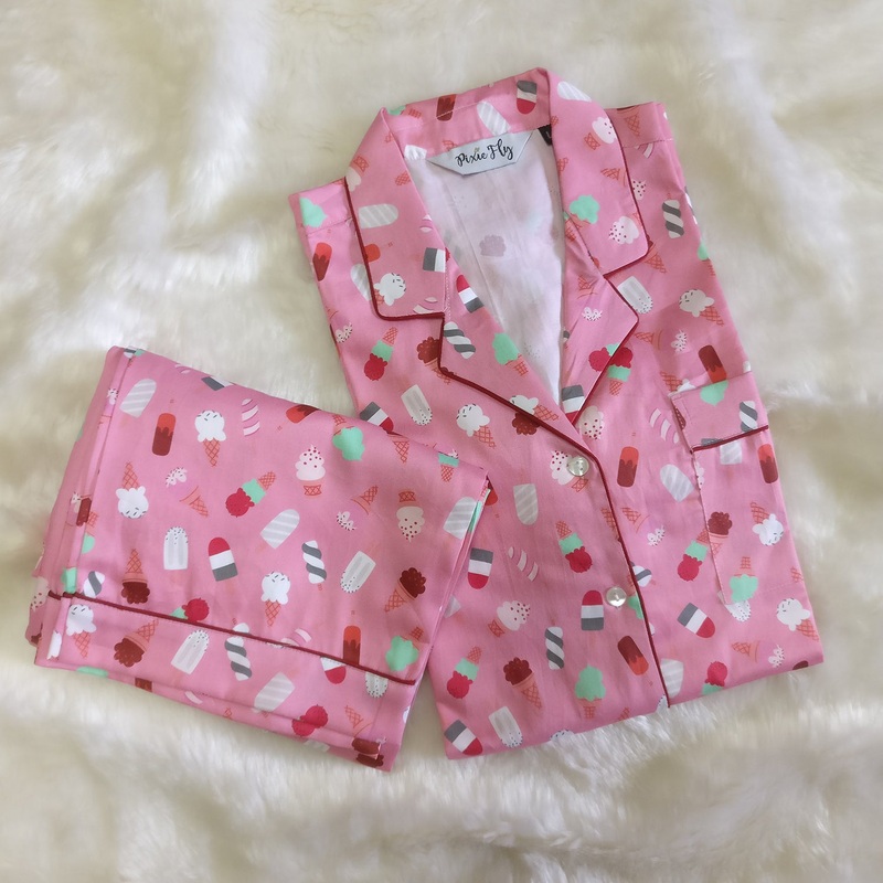 Kid’s Pyjama Set – Pink Ice-cream