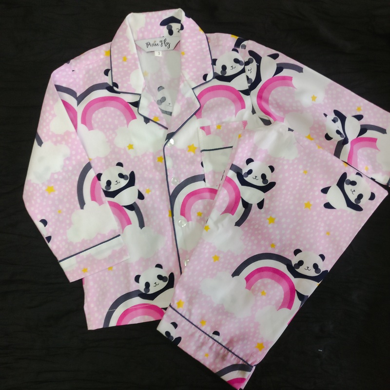 Kid’s Pyjama Set – Pink Panda