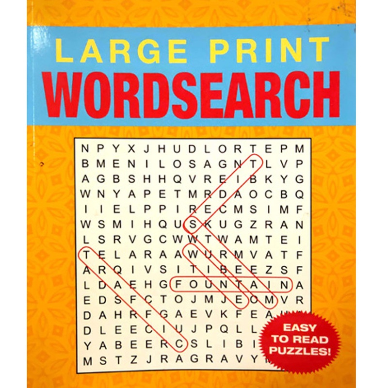 Large Print Wordsearch