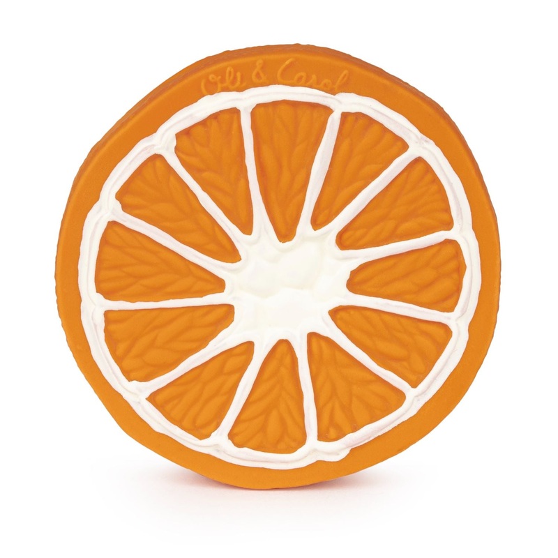 Oli & Carol Clementino The Orange Natural Rubber Teether