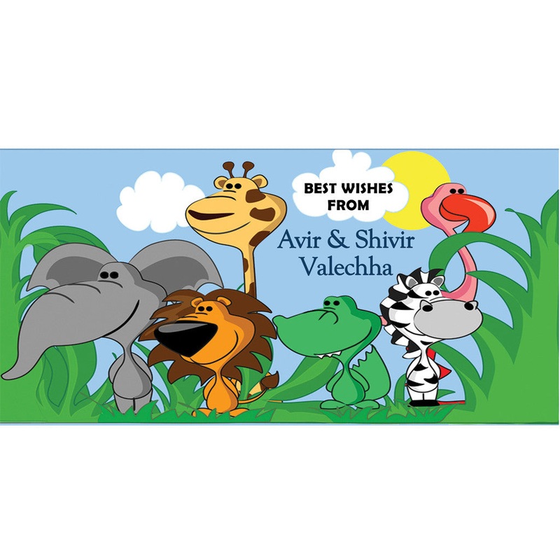 Personalised Envelopes – Animals, Set of 25