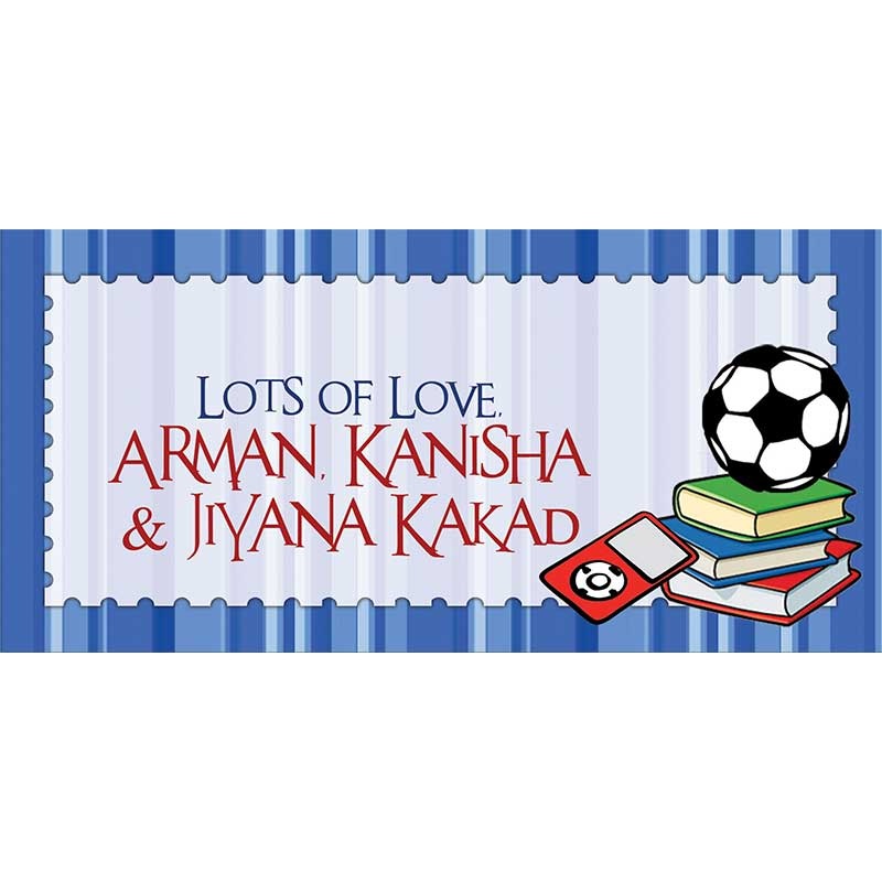 Personalised Envelopes – Books & Games, Set of 25