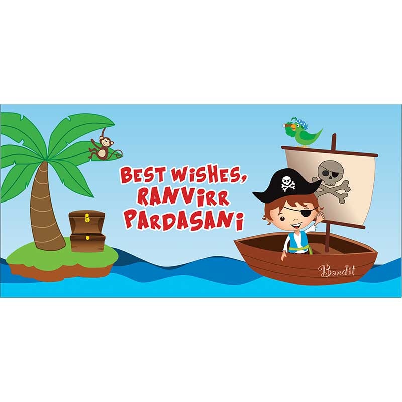 Personalised Envelopes – Pirate, Set of 25