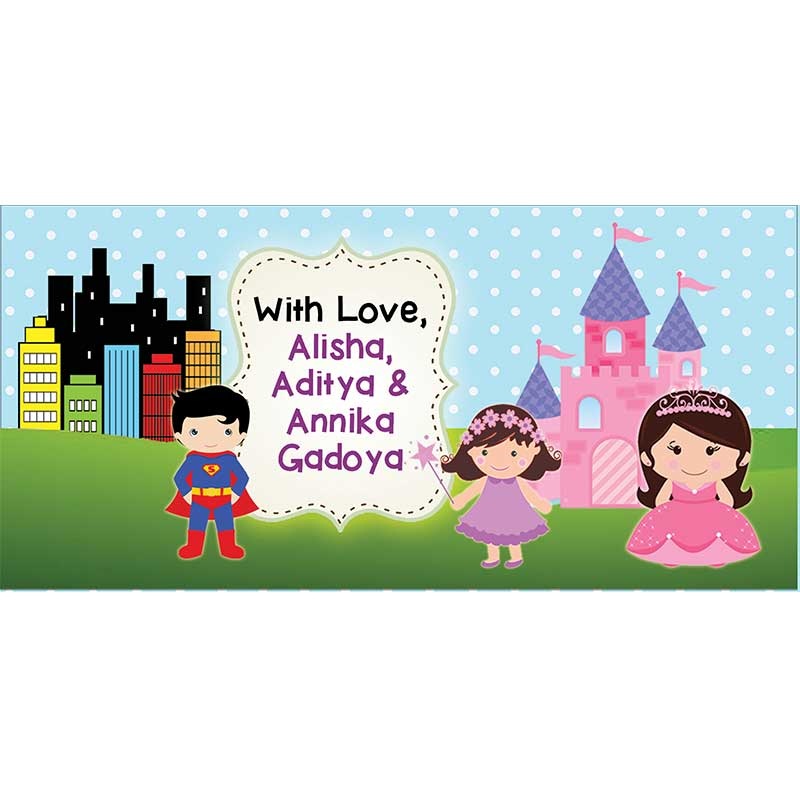 Personalised Envelopes – Prince & Princess, Set of 25