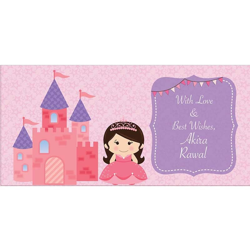 Personalised Envelopes – Princess, Set of 25