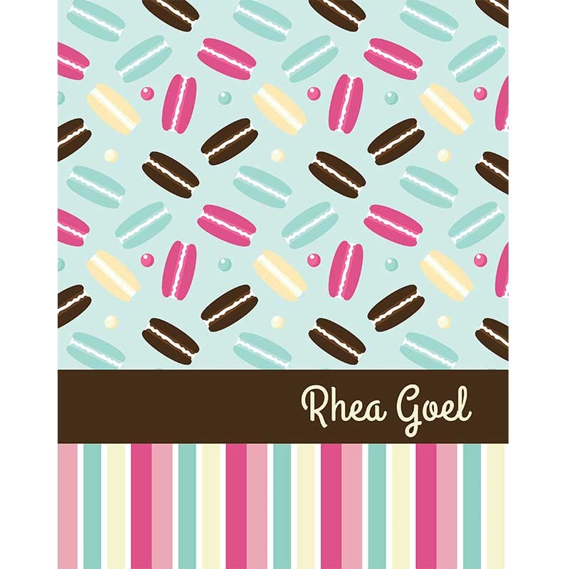Personalised Folder – Macaroons